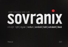 Sovranix Font Poster 1