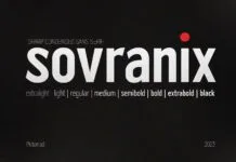 Sovranix Font Sovranix Font Poster 1