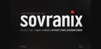Sovranix Font Poster 1