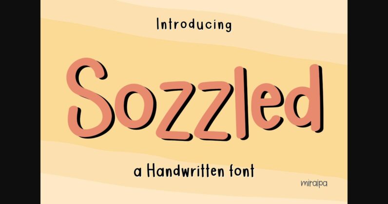 Sozzled Font Poster 3