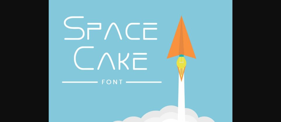 Space Cake Font Poster 3