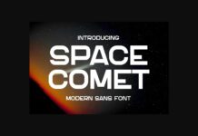 Space Comet Font Poster 1
