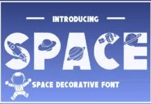 Space Font Space Font Poster 1