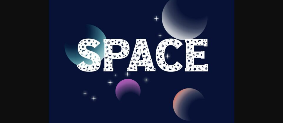 Space Font Poster 3