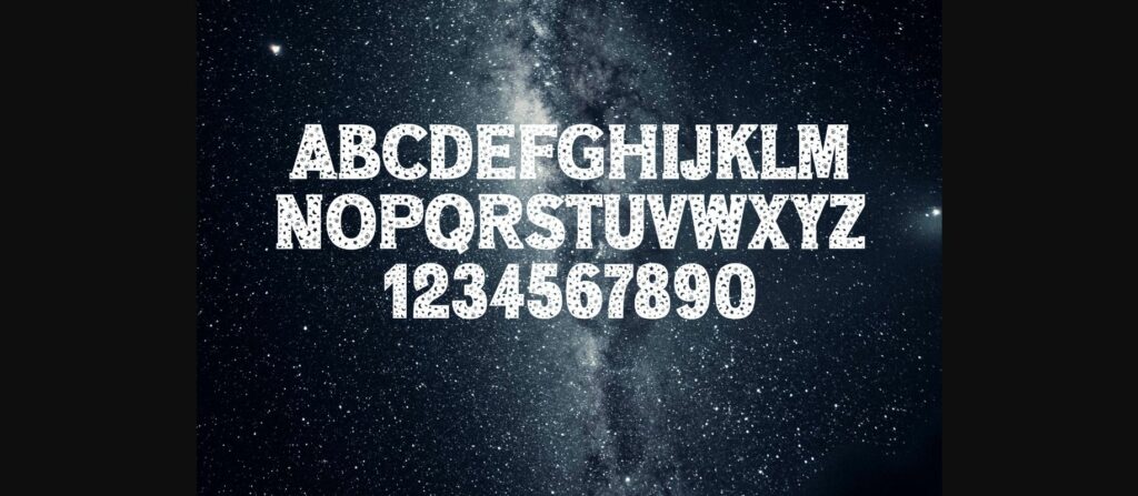 Space Font Poster 8