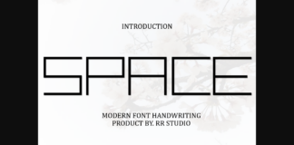 Space Font Poster 1