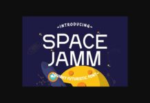 Space Jamm Font Poster 1