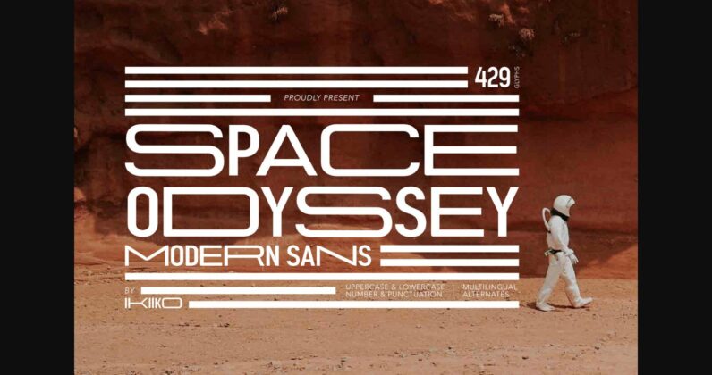 Space Odyssey Font Poster 3