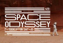 Space Odyssey Font Poster 1