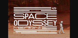 Space Odyssey Font Poster 1