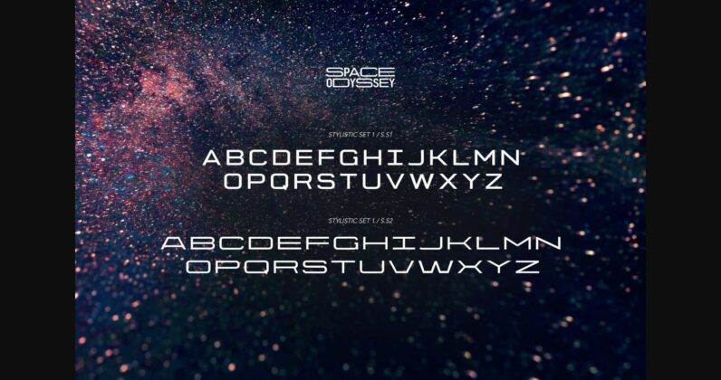 Space Odyssey Font Poster 9