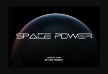 Space Power Font Poster 1