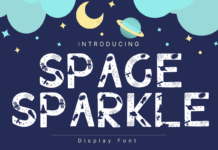 Space Sparkle Font Poster 1