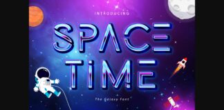 Space Time Font Poster 1