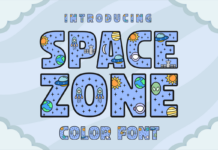 Space Zone Font Poster 1