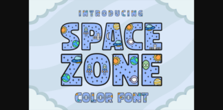 Space Zone Font Poster 1