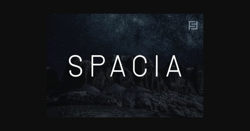 Spacia Font Poster 3