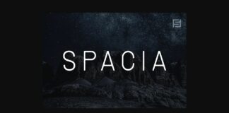 Spacia Font Poster 1