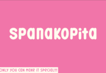 Spanakopita Font Poster 1