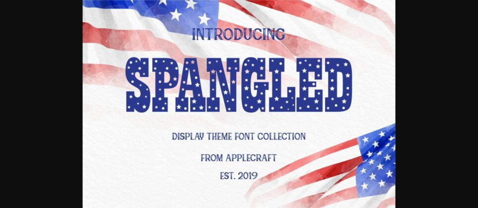 Spangled Font Poster 3