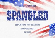 Spangled Font Poster 1