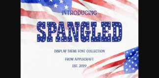 Spangled Font Poster 1