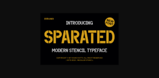 Sparated Font Poster 1