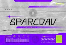 Sparcdav Font Poster 1