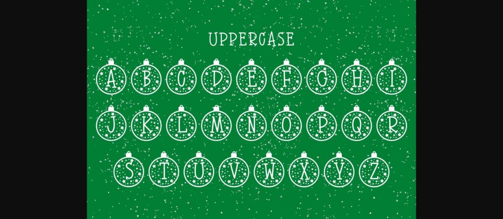 Sparkle Bauble Font Poster 5