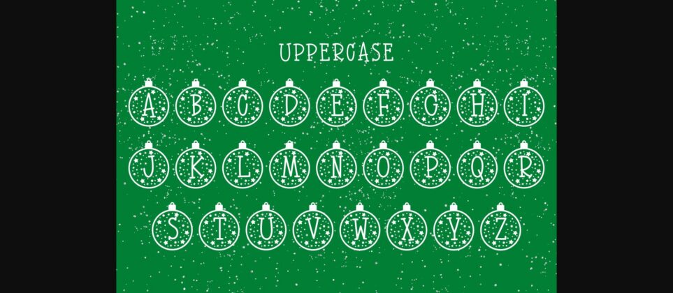 Sparkle Bauble Font Poster 5