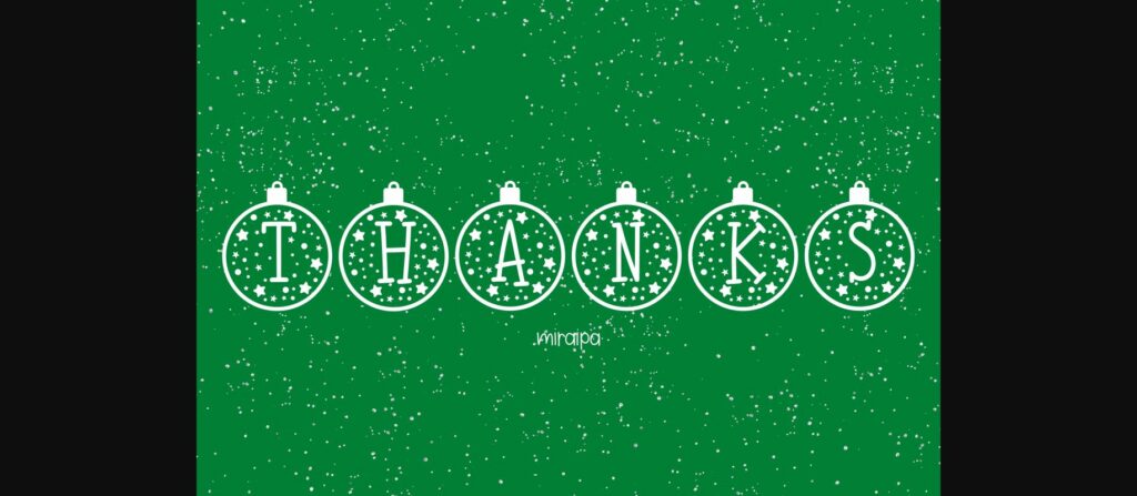 Sparkle Bauble Font Poster 8