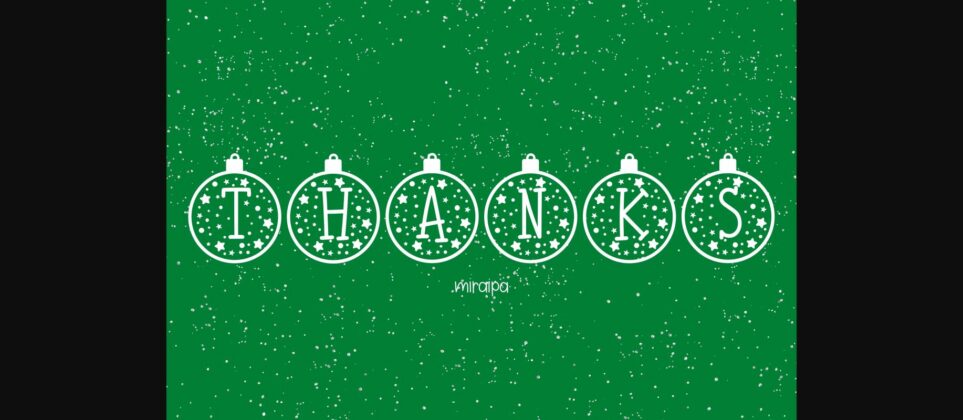 Sparkle Bauble Font Poster 8