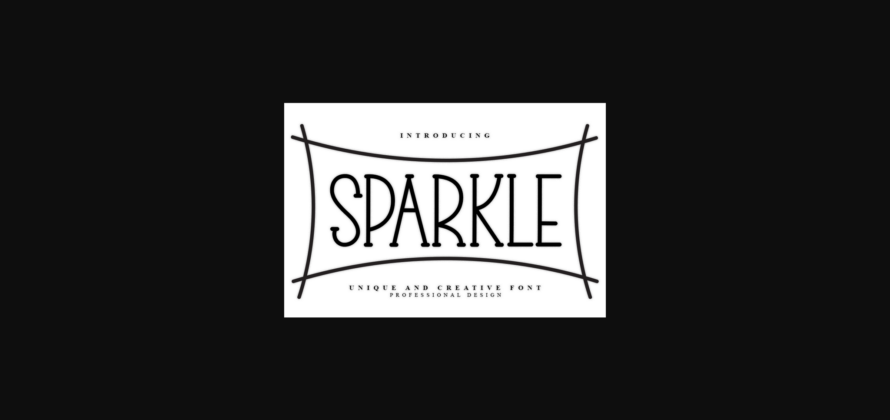 Sparkle Font Poster 3