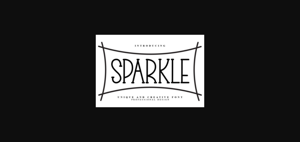 Sparkle Font Poster 1