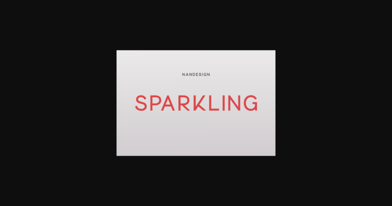 Sparkling Font Poster 3