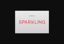 Sparkling Font Poster 1