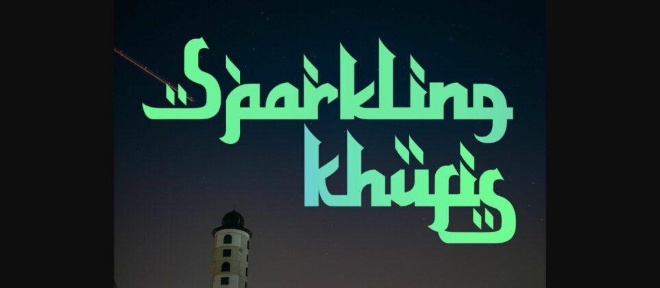 Sparkling Khufis Font Poster 3