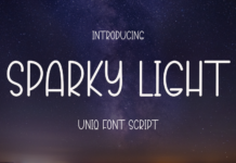 Sparky Light Font Poster 1