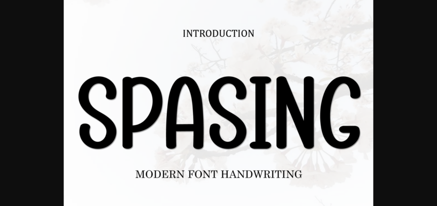 Spasing Font Poster 3