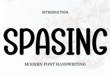 Spasing Font Poster 1