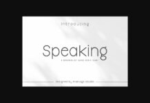 Speaking Font Poster 1