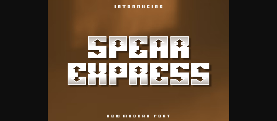 Spear Express Font Poster 3