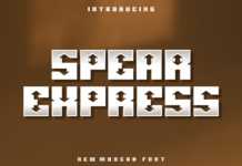 Spear Express Font Poster 1