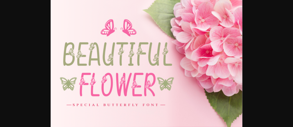 Special Butterfly Font Poster 6