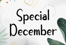 Special December Font Poster 1