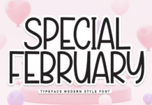 Special February Font Poster 1