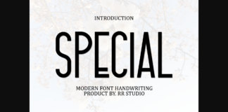 Special Font Poster 1
