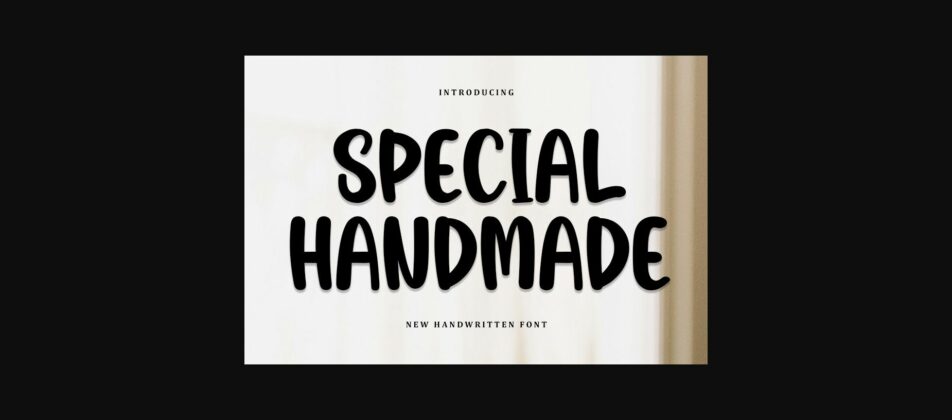 Special Handmade Font Poster 3