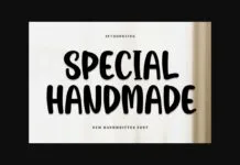 Special Handmade Font Special Handmade Font Poster 1
