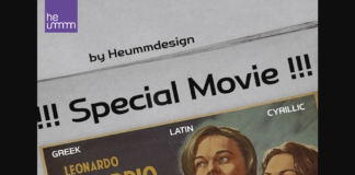 Special Movie Font Poster 1